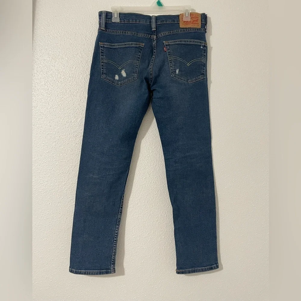 EUC Levi’s 511 Slim Fit Jeans - Blue patchwork Size 31X30